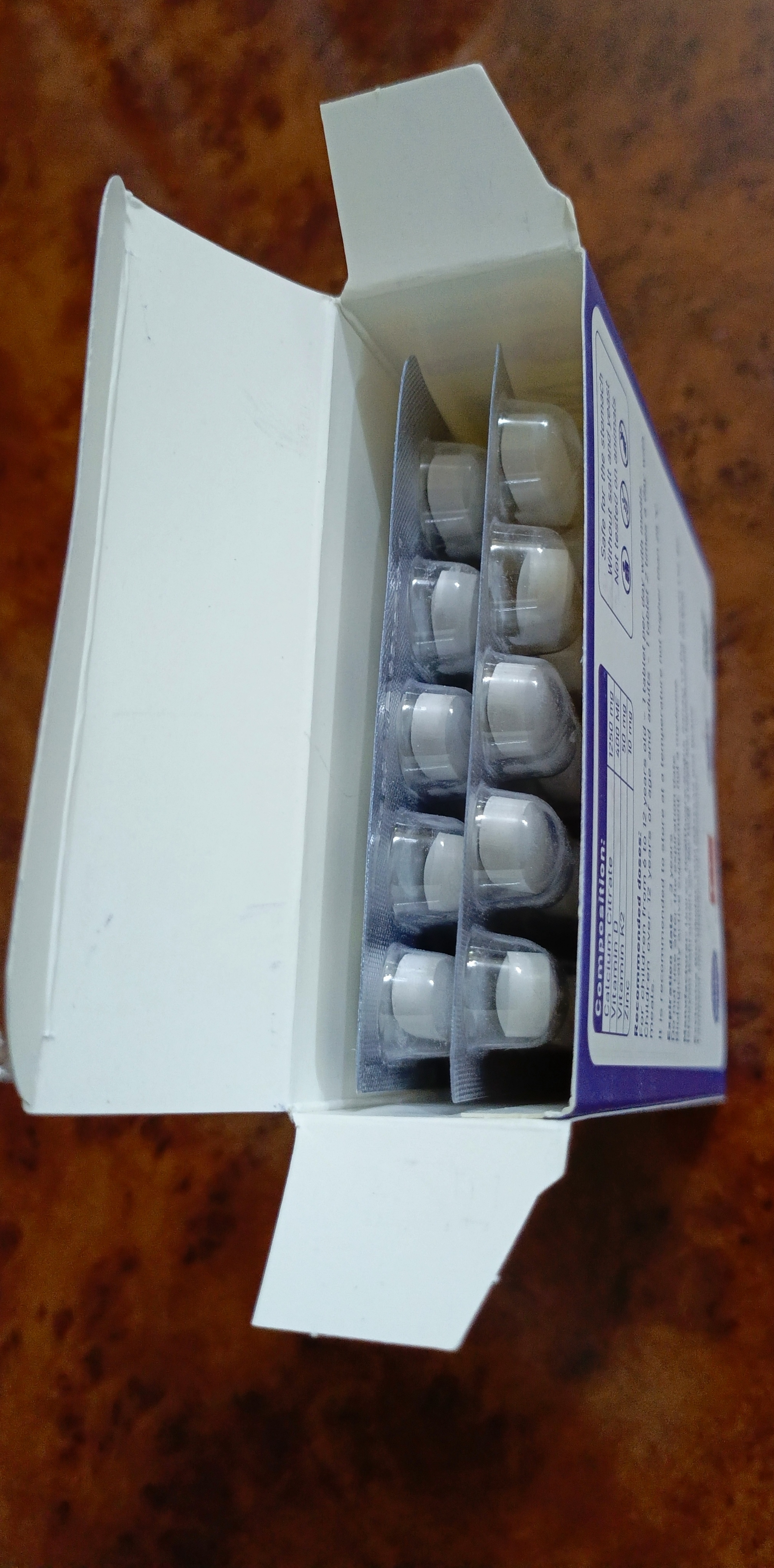 Kalsiy, vitamin D3, K2 va sink suyaklar va bo'g'imlar uchun, Damaar Durabon, 30 ta tabletka