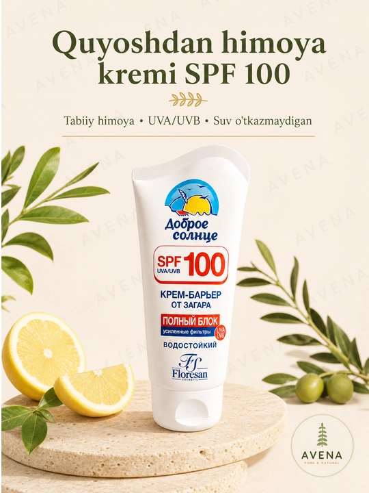 Floresan Доброе солнце крем-барьер SPF 100 водостойкий защита 75 мл
