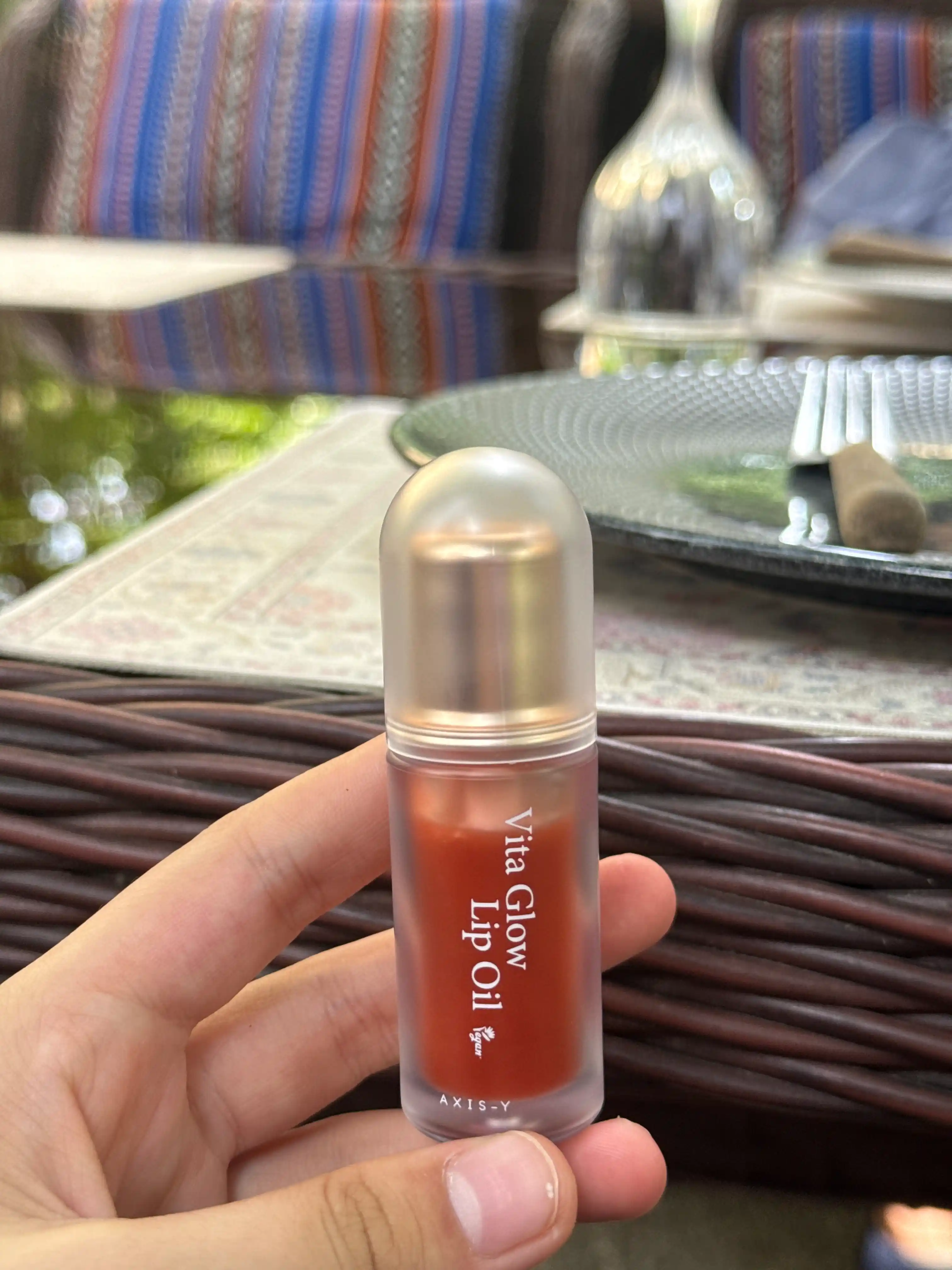 AXIS-Y Vita Glow Lip Oil увлажняющее веганское масло для губ, с витамином E, 4.5 г