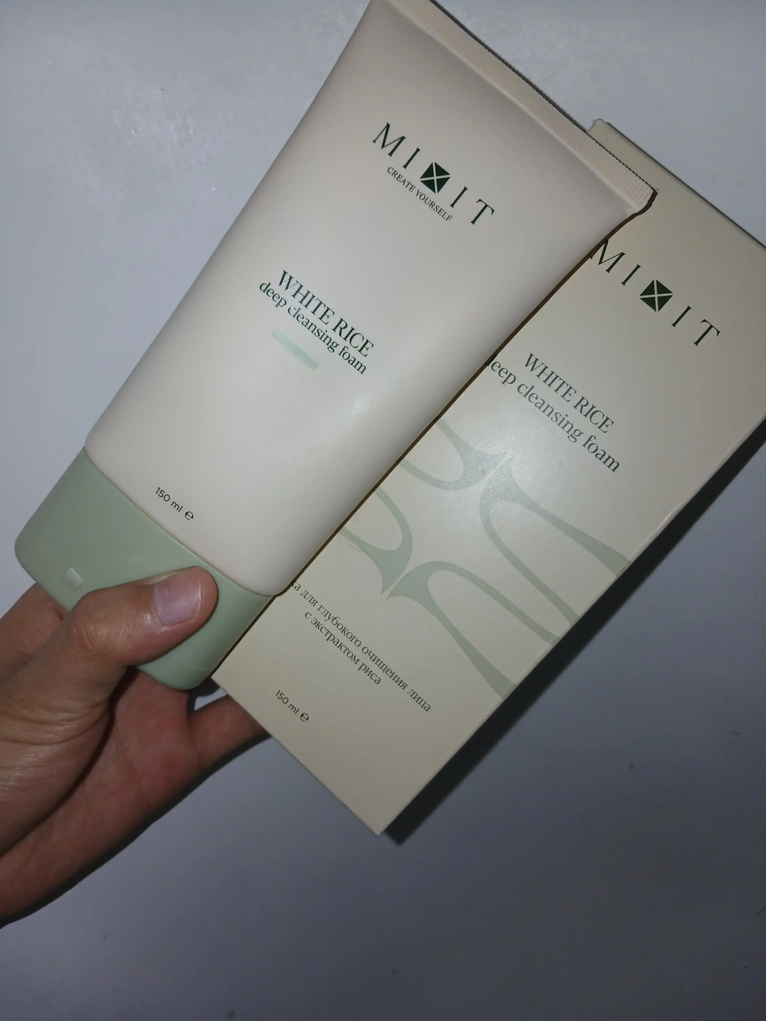 MIXIT Guruch ekstrakti bilan yuzni chuqur tozalovchi penka, 150 ml