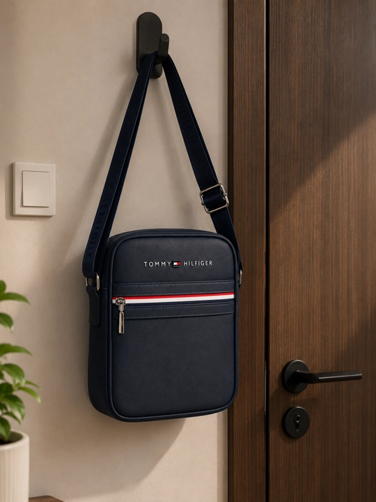 Tommy Hilfiger uslubidagi erkaklar yelka sumkasi, 20 × 24 × 6 sm