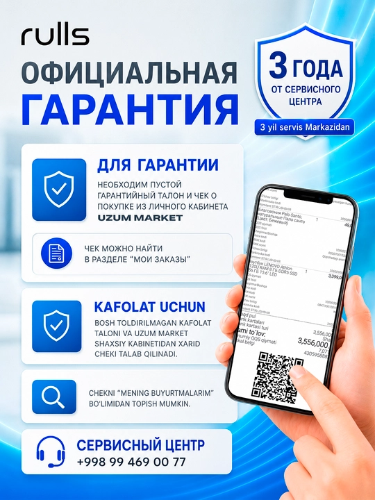 Rulls VELION SILVER 12 Full DC Inverter konditsioneri, TEN isitish tizimi bilan