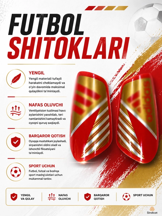Erkaklar uchun futbol shchitlari, futbol - 
