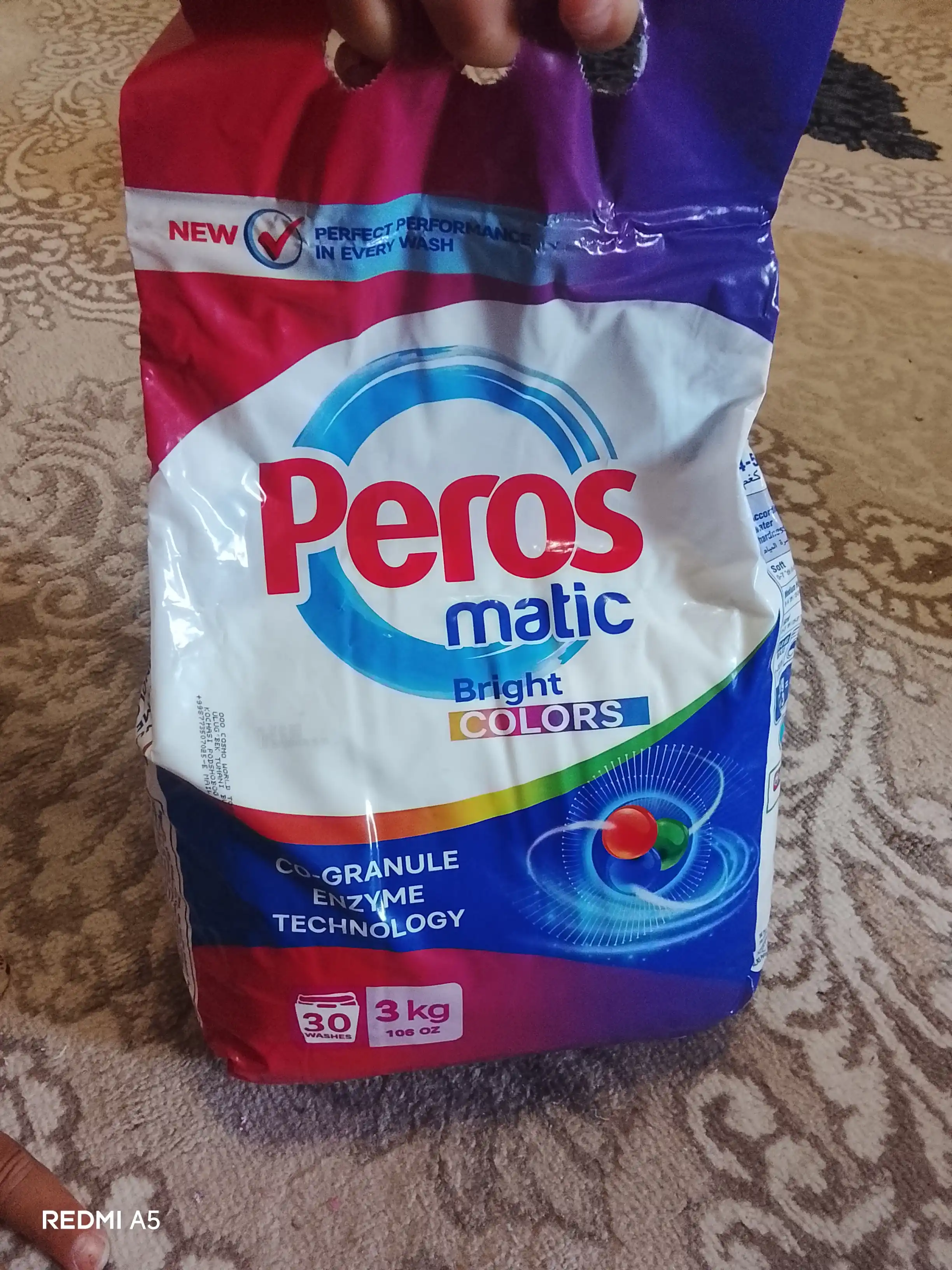 Peros kir yuvish kukuni avtomat boyoqlar yorqinligi 3000 gr