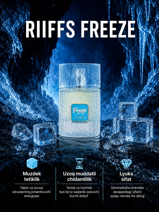 RIIFFS Freeze Extrait de Parfum uniseks atiri, 100 ml - 
