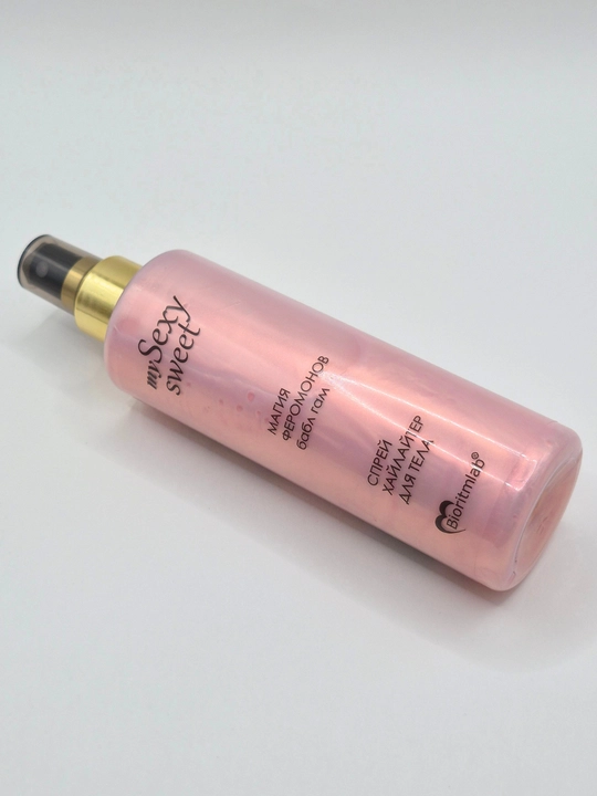 Bioritmlab Sexy Sweet "Babl Gam" shimmer va feromonli tana uchun haylayter spreyi, 200 g