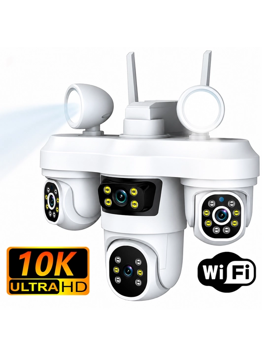 WiFi / 4G tashqi kuzatuv kamerasi, V380 / ICSee, tungi ko‘rish, harakat sensori