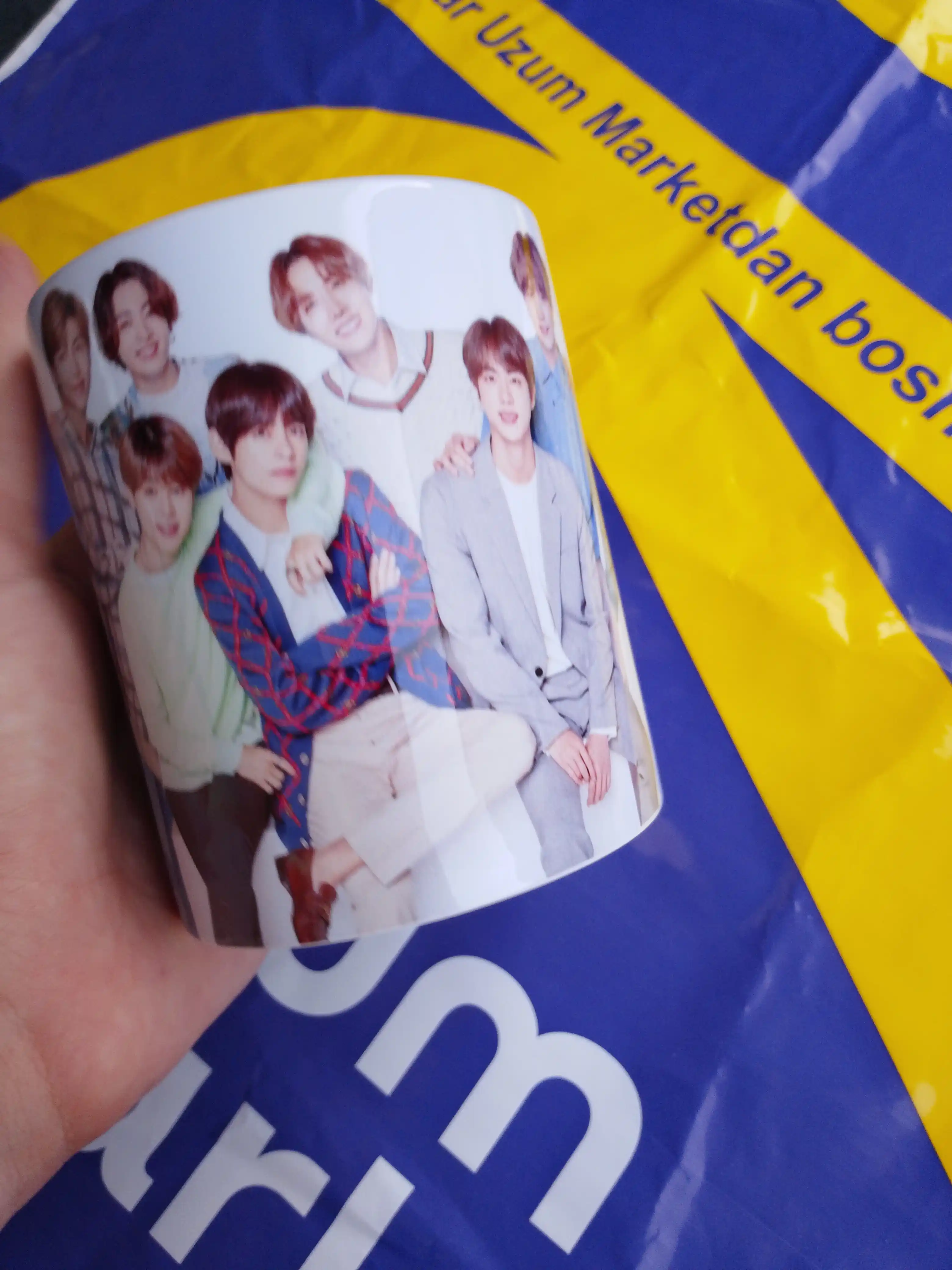 BTS bosmali krujka