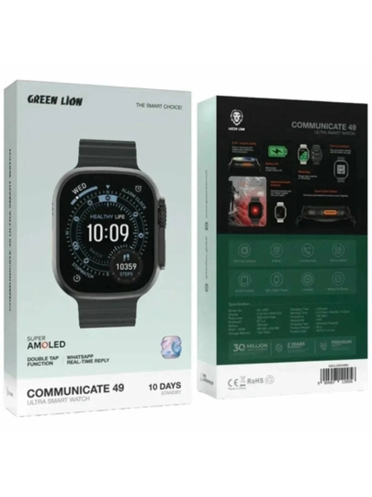 Green Lion Communicate 49 Ultra 49 AMOLED displeyli aqlli soat
