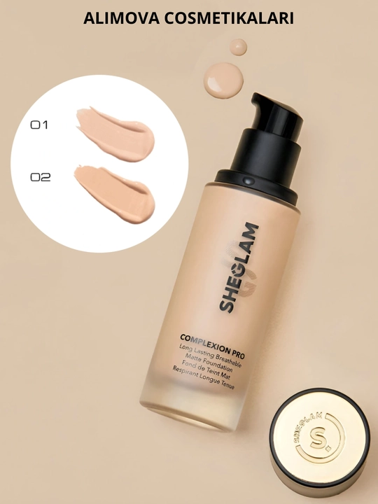 Тональный крем SHEGLAM, база под макияж для кожи лица, естественный матовый тон, 30 мл - 