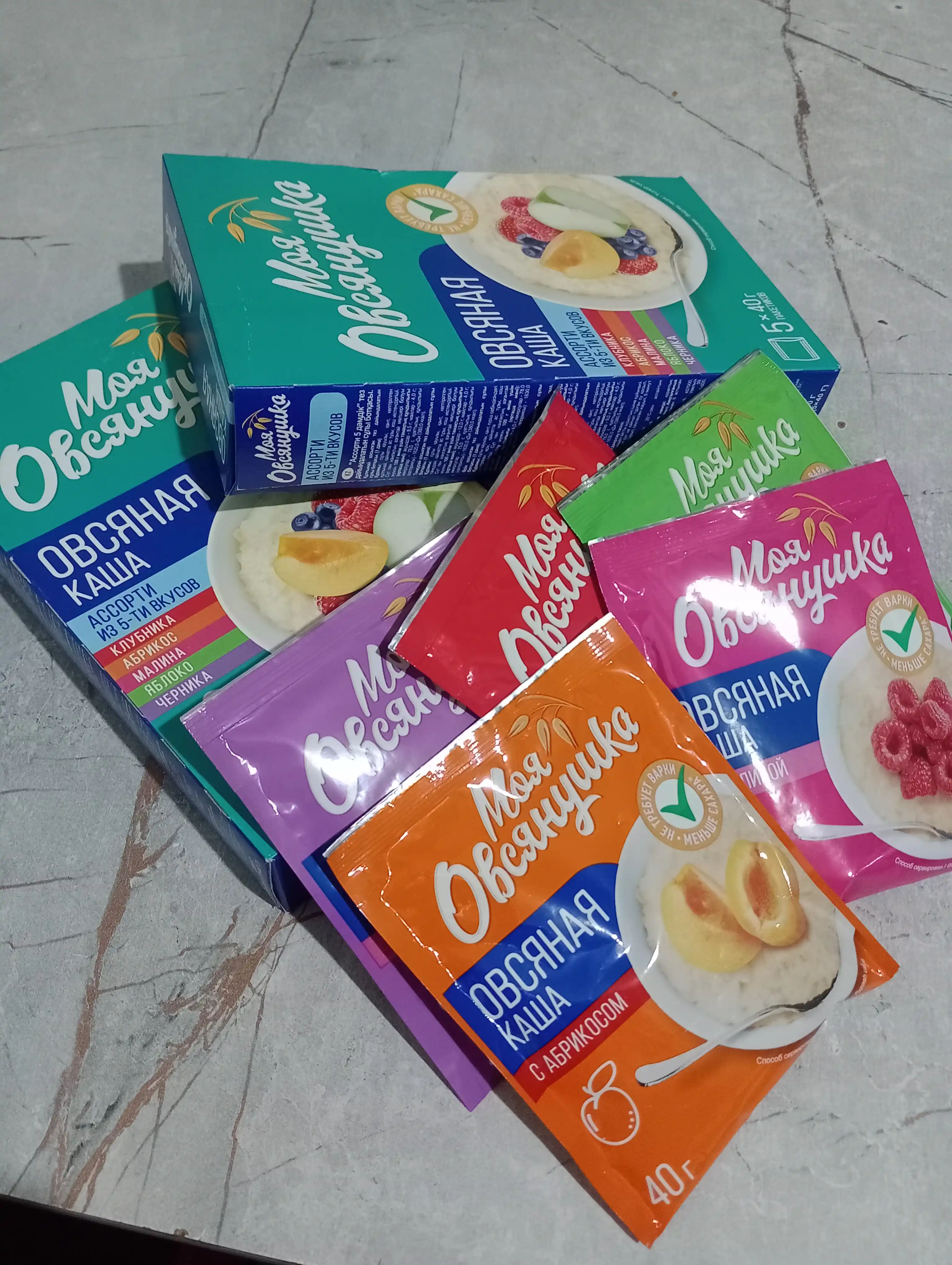 Suli bo'tqasi Увелка, assorti bilan, 5 * 40 g