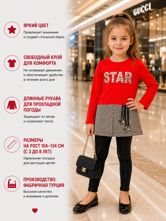 Qizlar uchun svitshot - 