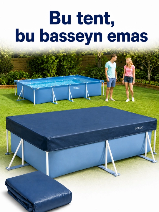 Intex basseyn uchun tent-chexol 300x200 sm/305 sm, himoya qoplamasi, yopqich