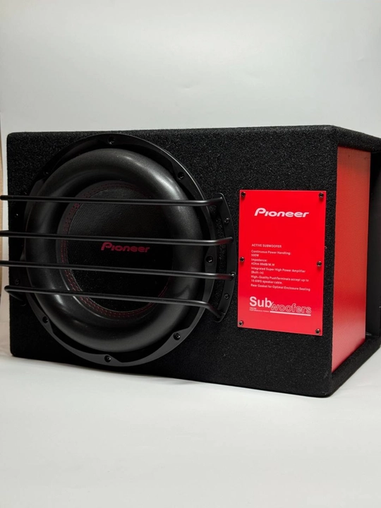 Сабвуфер Pioneer 10/12 дюймов, 500 Вт RMS, деревянный корпус, с регулятором баса
