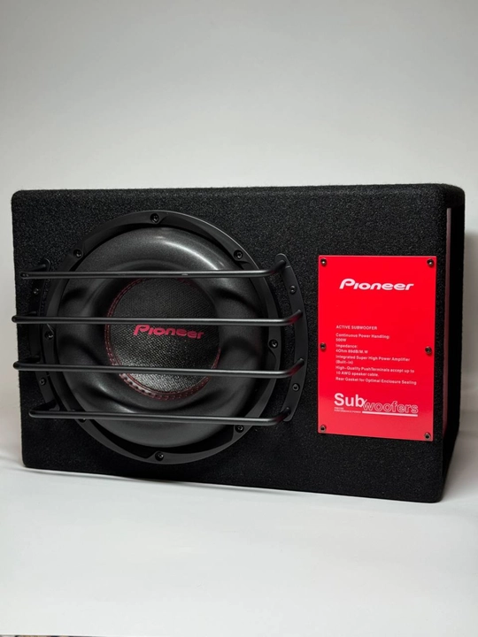 Сабвуфер Pioneer 10/12 дюймов, 500 Вт RMS, деревянный корпус, с регулятором баса