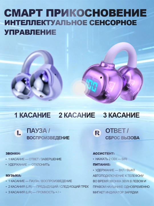 Беспроводные наушники  SadoMax, Hi-Fi, Android и iPhone, Чистый звук, Гарантия 12 месяцев