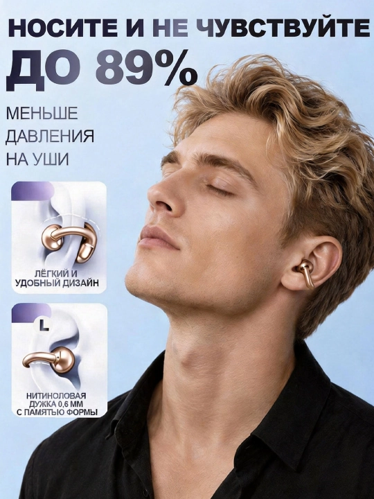 Беспроводные наушники  SadoMax, Hi-Fi, Android и iPhone, Чистый звук, Гарантия 12 месяцев