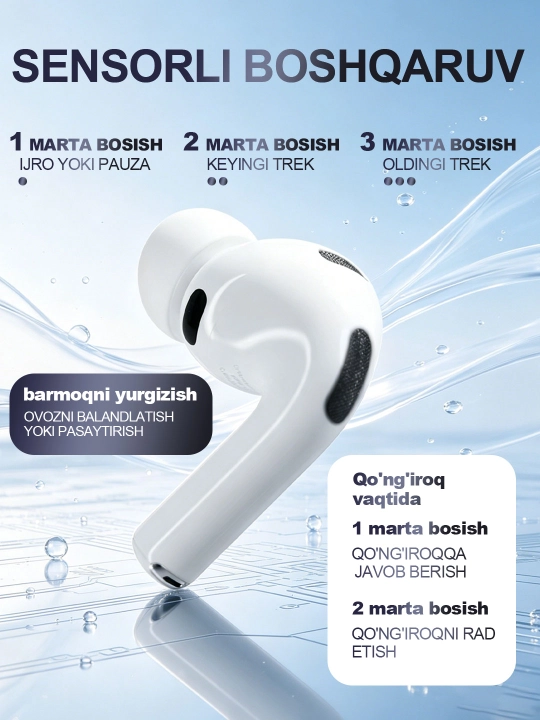 Simsiz quloqchinlar Pods Pro 2 Premium, Vietnam, sensorli, ANC