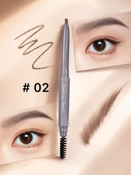 Карандаш для бровей с щеточкой, стойкий водостойкий eyebrow pencil - 