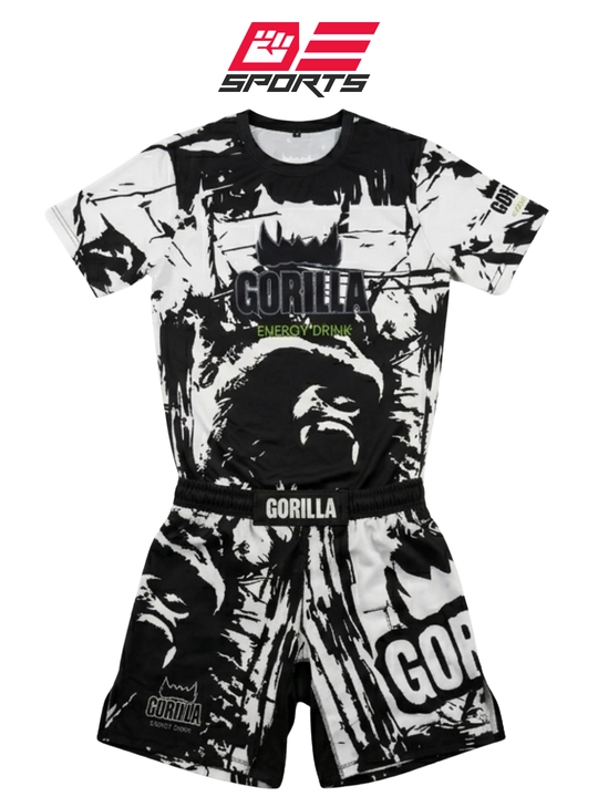 GORILLA Energy Drink sport kiyimi 2 tasi 1 da, MMA va UFC rashgard va shortik