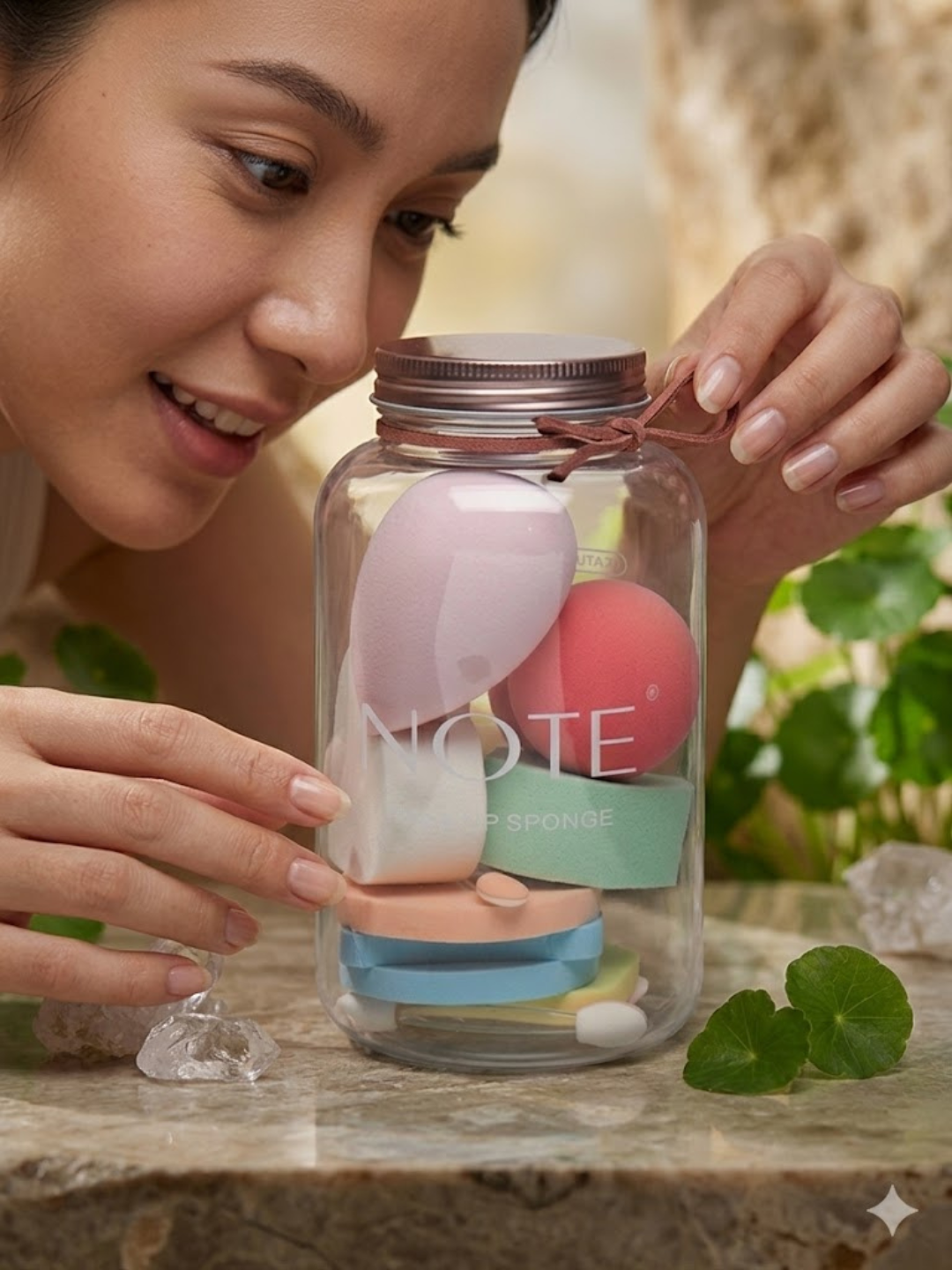 NOTE Makeup Sponge makiyaj uchun sponjlar to'plami, yuzga tonal krem surtish gubkasi seti - 