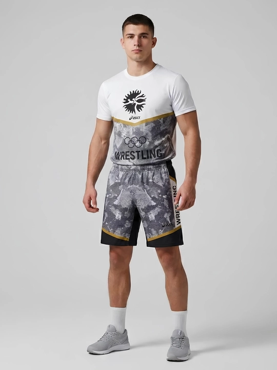 Wrestling United World Sports шорты и футболка, 2 в 1, рестлинг униформа ММА униформа