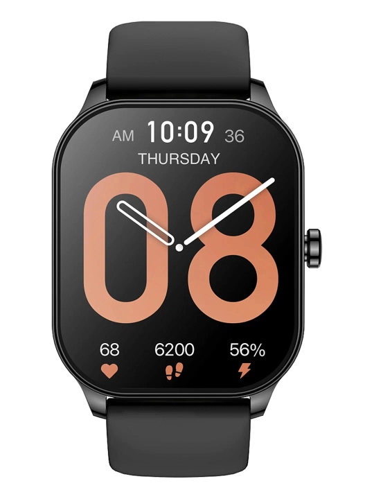 Смарт-часы Amazfit Pop 3S , 1.96" AMOLED, Bluetooth звонки, SpO2, 100 режимов, черный