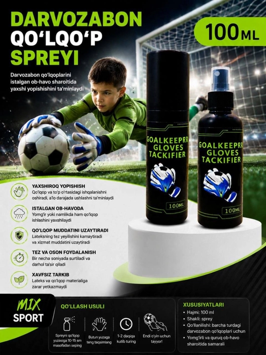 Darvozabon qo'lqop spreyi 30-100ml - 