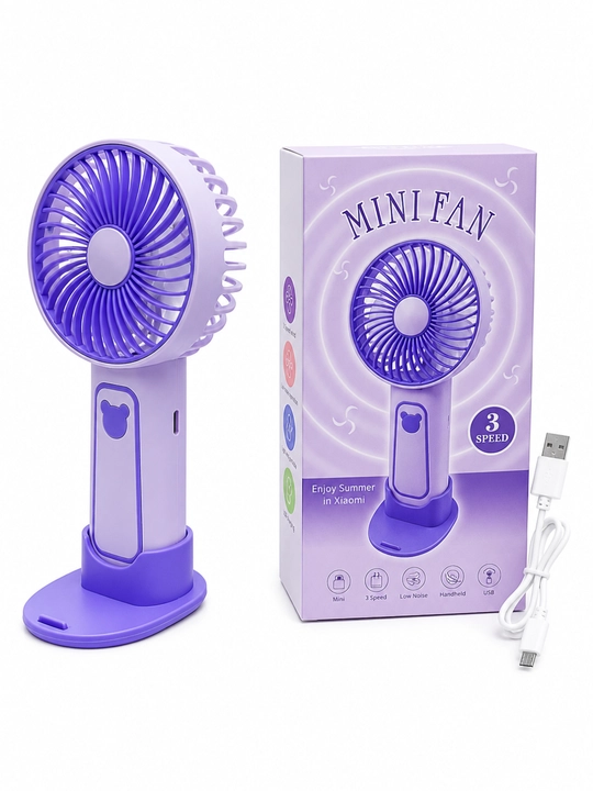 Mini ventilyator usb zaryadlovchi, stol uchun ventilyatorcha, vintelyator kichkina