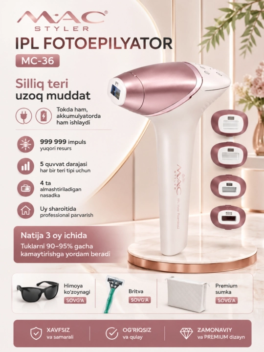 Фотоэпилятор MAC Styler IPL — профессиональный уход дома - 