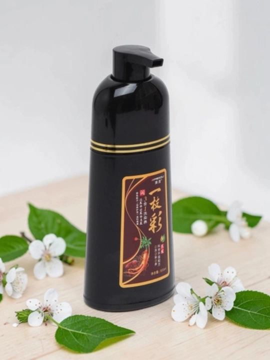 Sochlarni tiklash va bo‘yash uchun jenshen qo‘shilgan 3 ta 1 da balzam-bo‘yoq shampuni, 500 ml