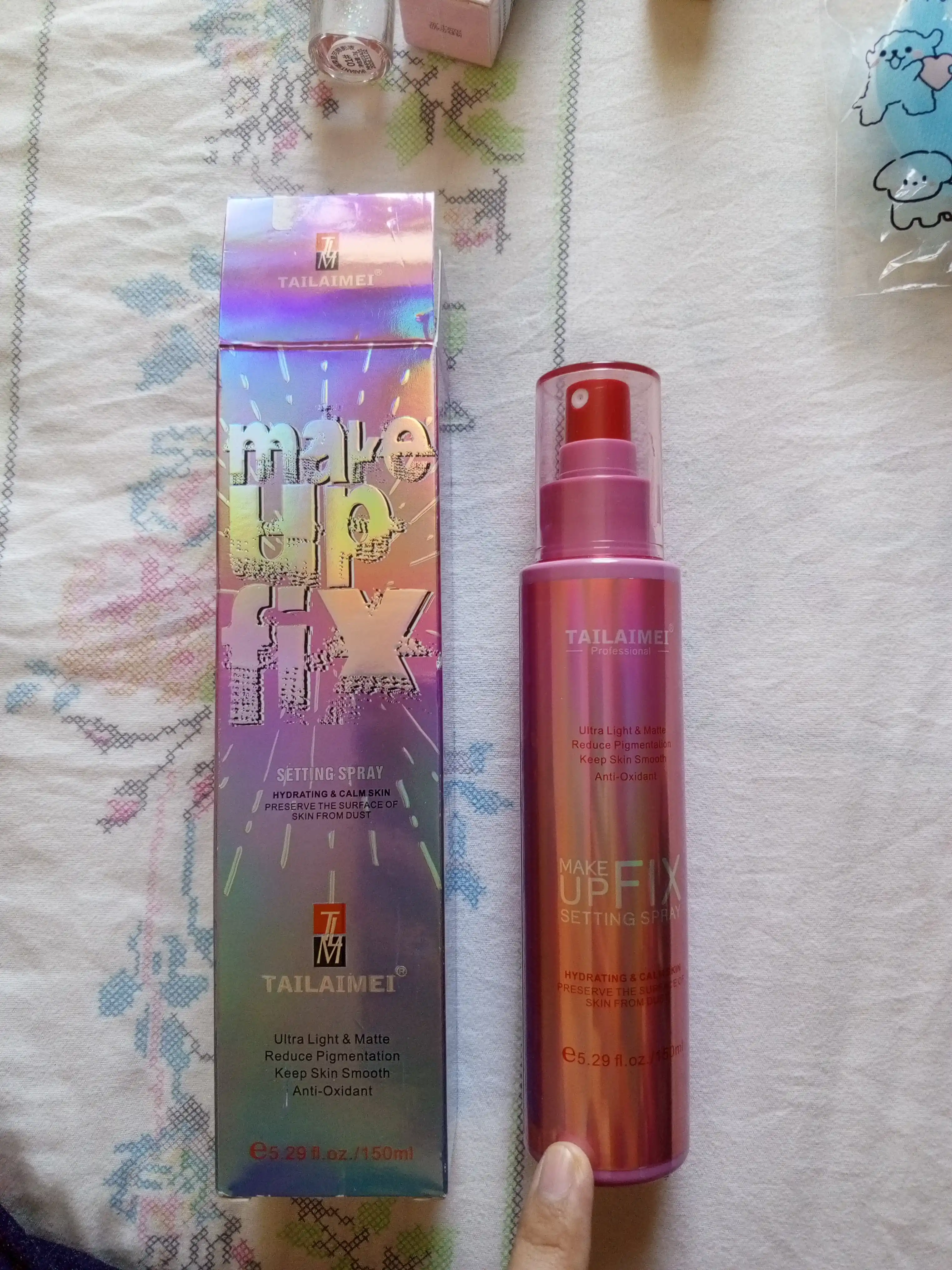 Спрей фиксатор для макияжа, увлажняющий, Make Up Fixer