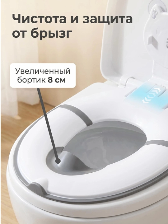 Складное детское сиденье на унитаз, с присосками, дорожная накладка для детей от 1 года