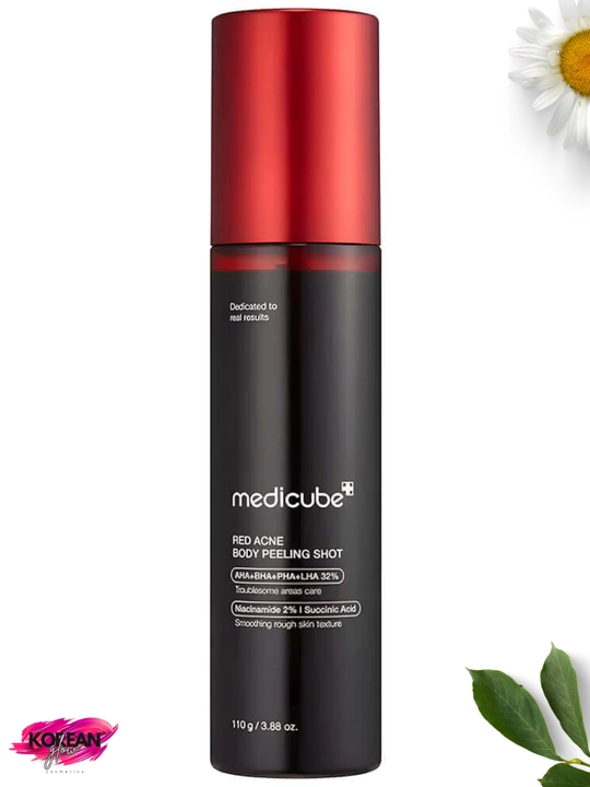 Tana uchun kislotali piling-tuman Medicube Red Acne Body Peeling Shot 2.0, 100 ml - 