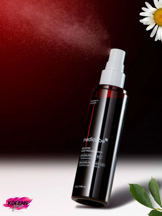 Tana uchun kislotali piling-tuman Medicube Red Acne Body Peeling Shot 2.0, 100 ml