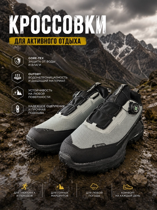 Треккинговые кроссовки Columbia с технологиями Gore-Tex и OutDry - 