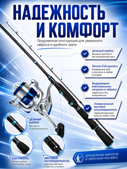 Спиннинг для рыбалки штекерный