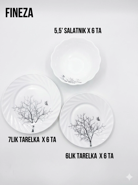 Набор посуды TORIX, FINEZA 32 предмета, на 6 персон, подарочный комплект