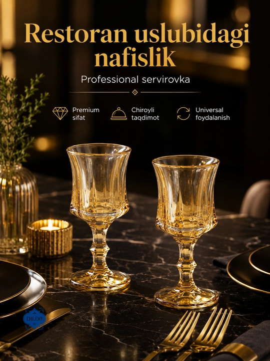 Rangli shisha fujer va stopkalar, ichimliklar uchun sovg‘a to‘plami, 6 dona, uy uchun set