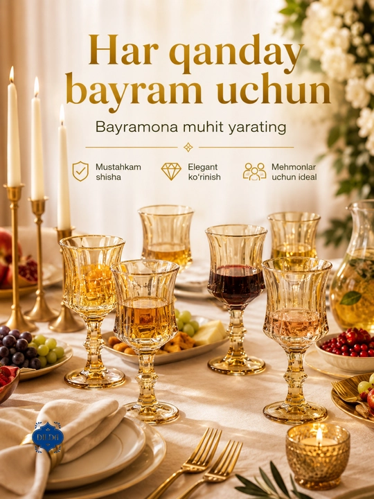 Rangli shisha fujer va stopkalar, ichimliklar uchun sovg‘a to‘plami, 6 dona, uy uchun set