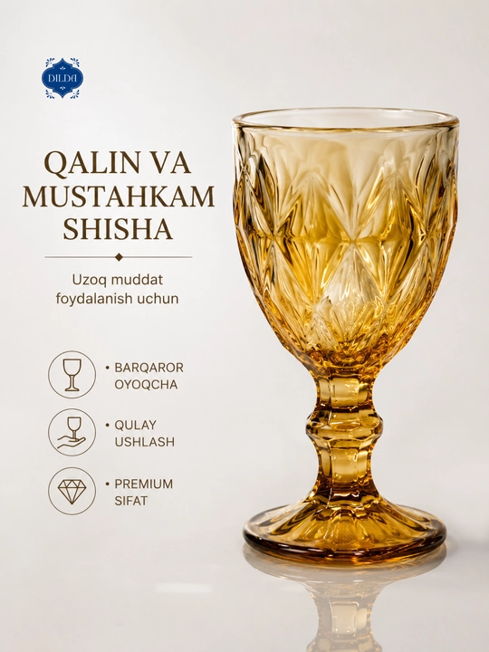 Rangli shisha fujer va stopkalar, ichimliklar uchun sovg‘a to‘plami, 6 dona, uy uchun set