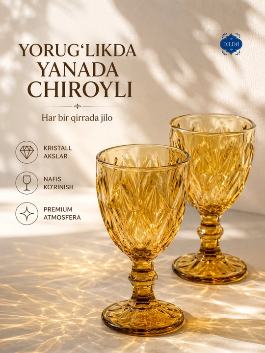 Rangli shisha fujer va stopkalar, ichimliklar uchun sovg‘a to‘plami, 6 dona, uy uchun set