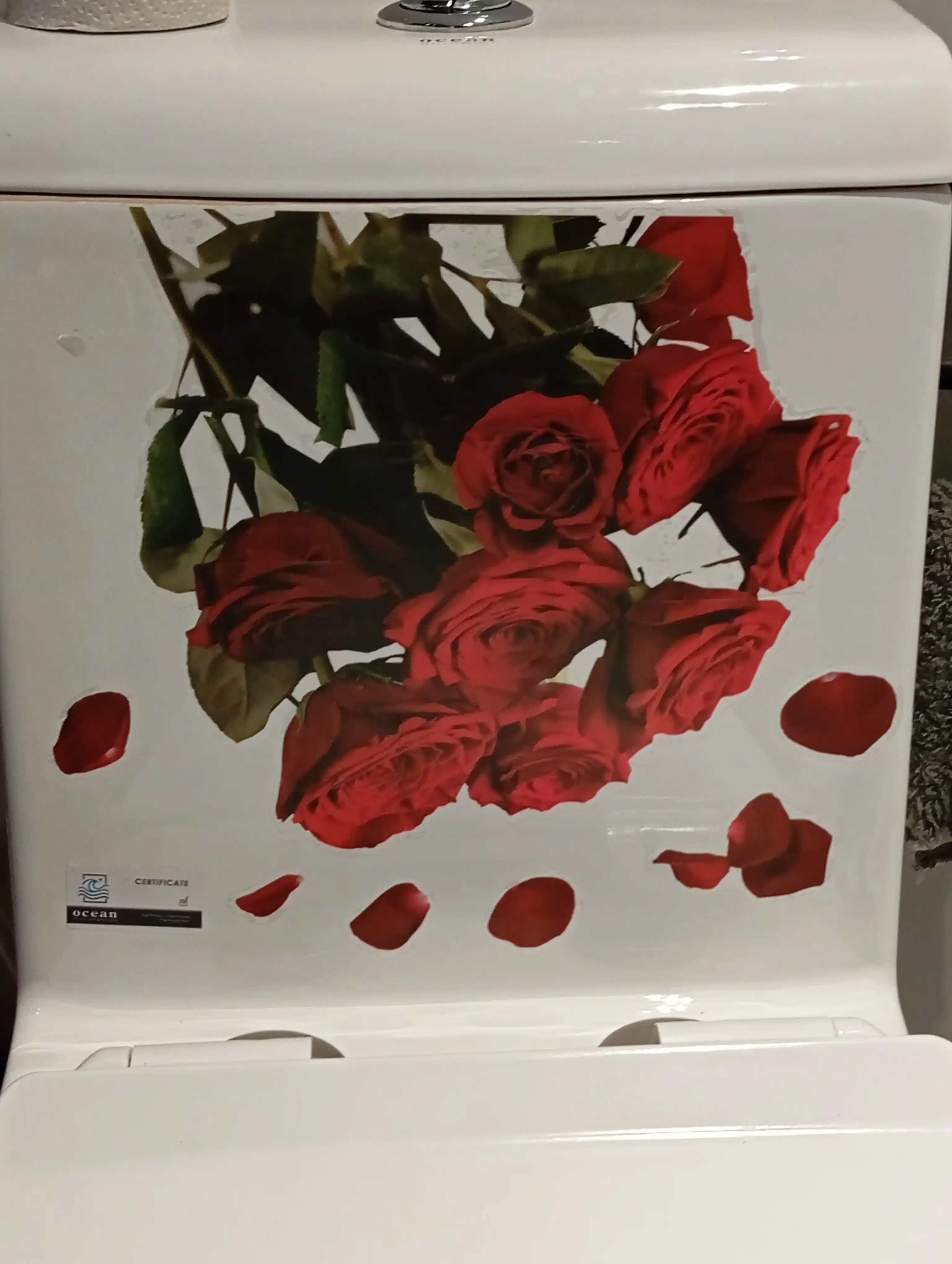 Unitaz uchun suvga chidamli stiker