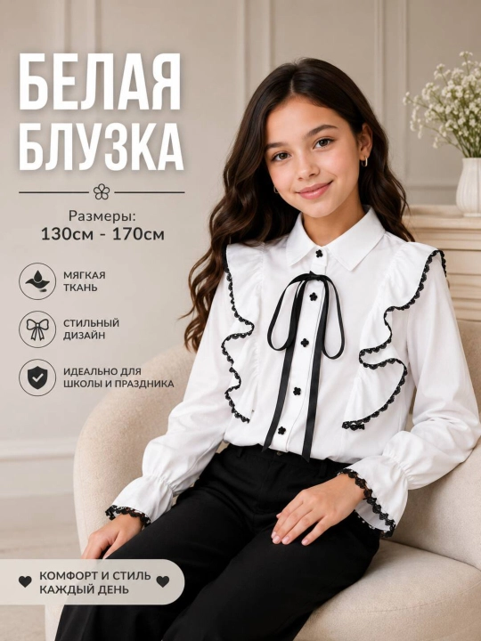 Белая блузка