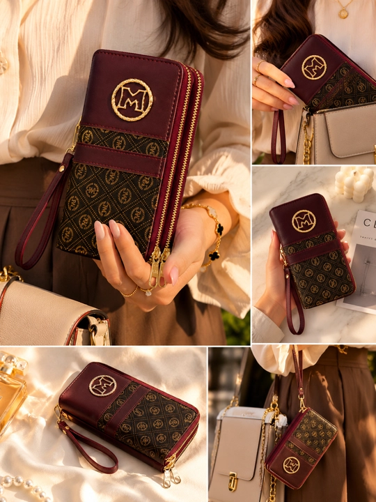 Ayollar hamyoni va portmone — zamonaviy qora clutch, kundalik aksessuar
