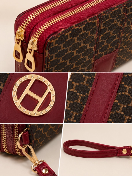 Ayollar hamyoni va portmone — zamonaviy qora clutch, kundalik aksessuar