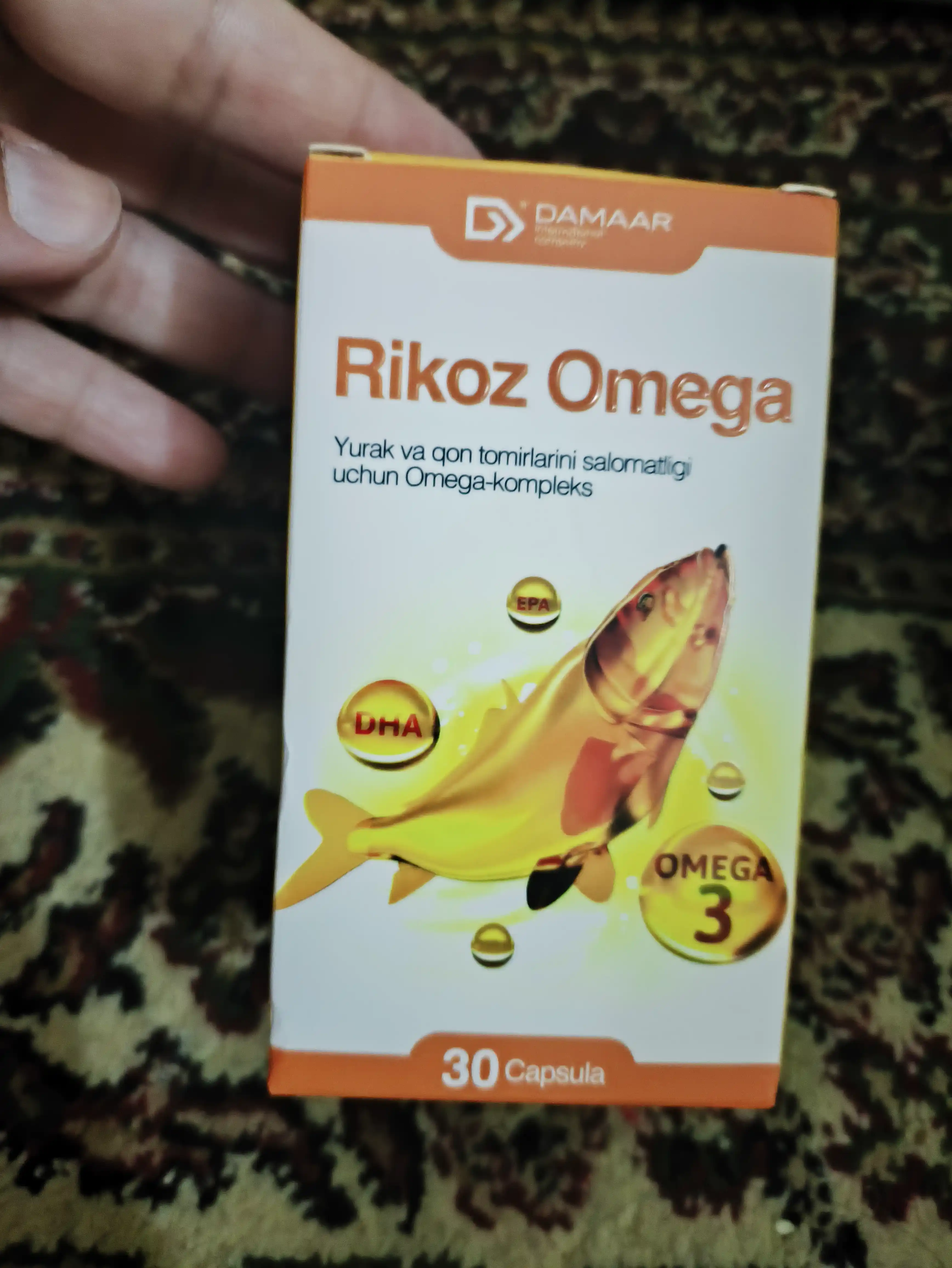Damaar, Омега 3-6-9 + Витамин E капсулы №30 для сердца, сосудов и мозга