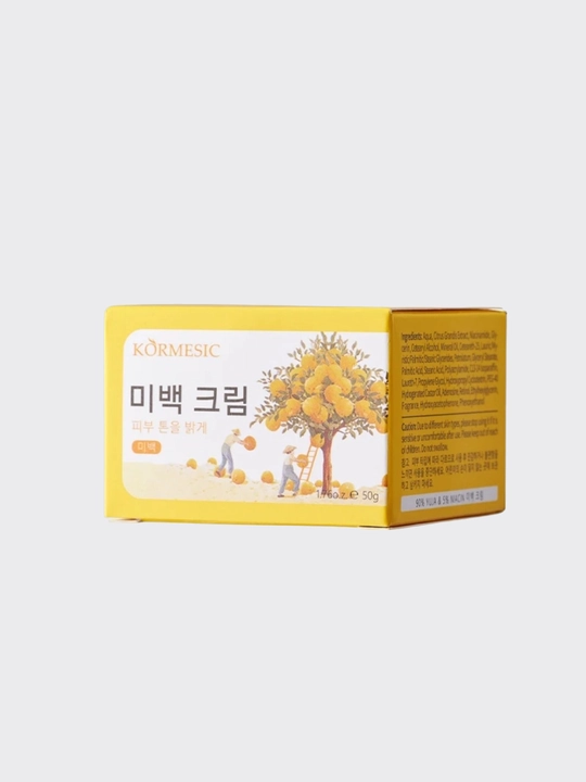 Kormesic koreys kremi 90% yuju va niatsinamid bilan: yorqinlik, namlash, himoya, 50 g