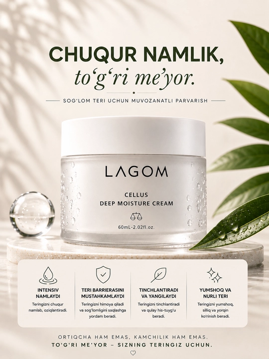Лагом CELLUS MILD MOISTURE CREAM увлажняющий крем - 