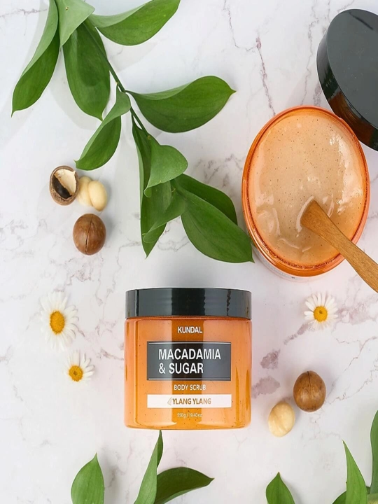Macadamia Sugar Body Scrub — tana uchun shakar skrabi - 